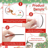 35 Pieces Sublimation Ornament Blanks，SPOKKI 3" Round Christmas Blank Sublimation Ornaments Double Side Sublimation Blanks Pendants with Ropes for DIY Decor Craft SPOKKI