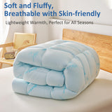 Favorland Mattress Topper Queen Size - Cooling Extra Thick Breathable Viscose Made from Bamboo Mattress pad - Soft Quilted Fitted Mattress Cover with 900 GSM Down Alternative Fill (8-21”Deep Pocket) Favorland