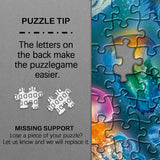 Magical Jellyfish Puzzle 1000 Piece Puzzles for Adults Colorful Jellyfish Jigsaw Puzzles Amazing Medusa Puzzle Rainbow Glowing Challenging Puzzles BBOLDIN