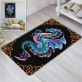 YOOTOM Dragon Latch Hook Rug Kits for Adult, DIY Rug Crochet Making Kits with Pre-Printed Canvas and Latch Hook Tool and Enough Yarn, 20x15in YOOTOM