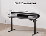 WALKINGDESK 55x24 Inches Electric Standing Desk with 2 Drawers, Height Adjustable Stand up Desk for Home Office, Ergonomic Sit to Stand Desk with Storage Shelf, DIY Board, Hooks, Black WALKINGDESK