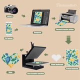 Framendino, 30 Pack Sublimation PU Leather Corner Bookmark Heart-Shaped White Bookmark Blanks for DIY Bookmarks Framendino