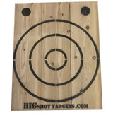 Wooden Axe Throwing Target with Bottle Opener BIGSHOT
