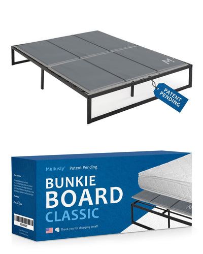 Meliusly Premium 10mm Bunkie Board King Size (76x80'') Patent Pending Low Profile Bed Board Design - Breathable, Noise Minimizing, Moisture Resistant Bunkieboards, Low Profile Bed Support