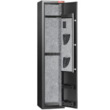 VEVOR 5 Rifles Gun Safe, Rifle Safe with Fingerprint Lock, Quick Access Gun Storage Cabinet for Shotguns with Removable Shelf & Pistol Rack VEVOR
