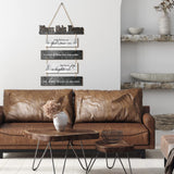 Xuhal Bless This Home Wall Decor Religious House Warming Gift Farmhouse Wooden God Sign Wood Rustic Blessing Plaque for Bedroom Living Room Kitchen Wall Art(Gray White) Xuhal