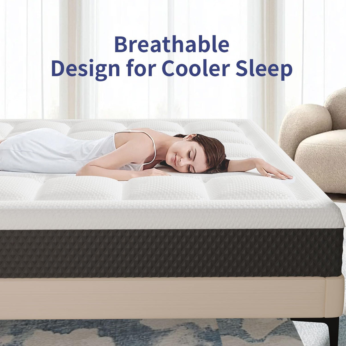 Topllen 6 Inch King Mattress in a Box, Cooling Gel Memory Foam Mattress with Breathable Pillowtop for Pressure Relief,Motion Isolation,Fiberglass-Free,CertiPUR-US® Certified,CertiPUR-US® Certified Topllen