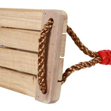 KINJOEK 15.8 x 6.3 Wooden Swing, Hanging Wooden Tree Swings Seat Adjustable 48 to 83 Inches Cable, 220 lbs Capacity Birch Wood Durable, Sturdy Swings for Adult Kids Children Garden, Yard, Indoor Use KINJOEK