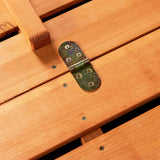 Wooden Outdoor Kids Sandbox Convertible Canopy Covered Sand Box Bench Seat Storage GOOD LIFE USA