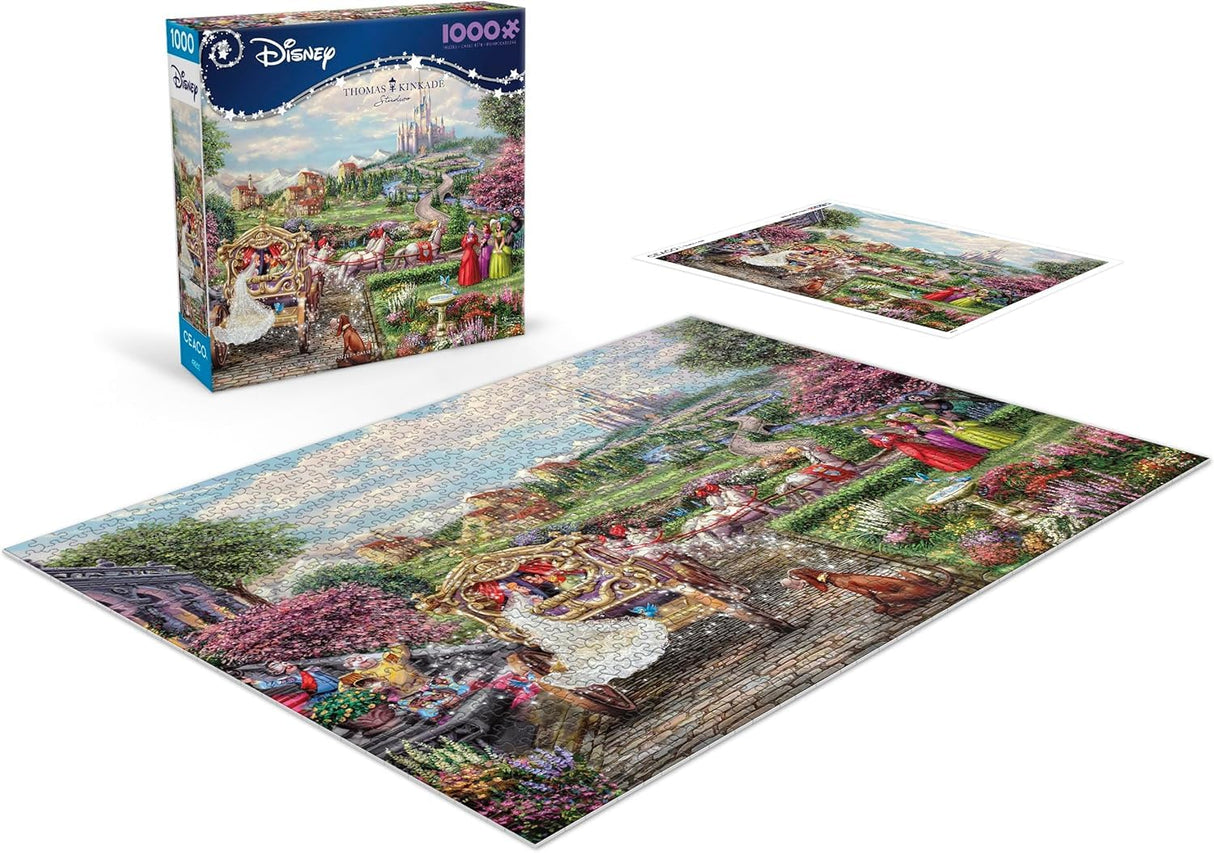 Ceaco - Thomas Kinkade - Disney - Cinderella - Happily Ever After - 1000 Piece Jigsaw Puzzle Ceaco
