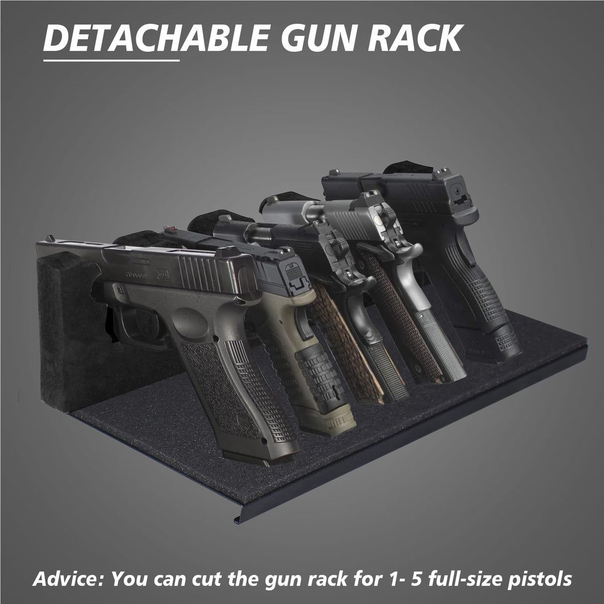 Smart Security Cabinet Safe, Steel Lock Box hand Gun Safe -Perfect for Home/Office/Hotel, Secure Pistols, Documents, Jewelry, Valuables (Biometric Grey Safe with Screen-13.75"x13"x15") BBRKIN