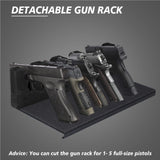 Smart Security Cabinet Safe, Steel Lock Box hand Gun Safe -Perfect for Home/Office/Hotel, Secure Pistols, Documents, Jewelry, Valuables (Biometric Grey Safe with Screen-13.75"x13"x15") BBRKIN