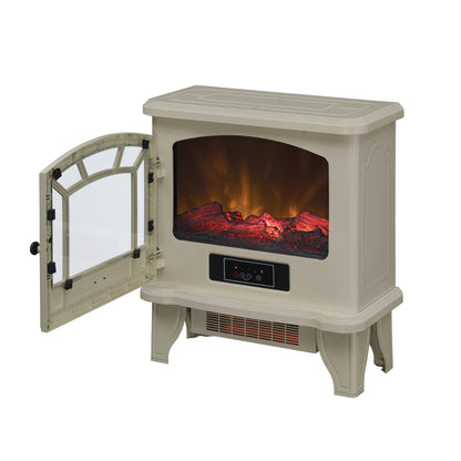 duraflame® Infrared Quartz Electric Fireplace Stove Heater, Cream