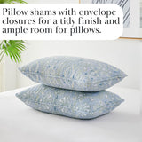 Southshore Fine Living, Inc. Farmhouse Quilts Queen Size, Quilt Bedding Set, Lightweight Coverlet Bedspread Full Size, 3-Piece Boho Quilt Set with Two Matching Pillow Shams, Full/Queen, Blue Paisley Southshore Fine Living, Inc.