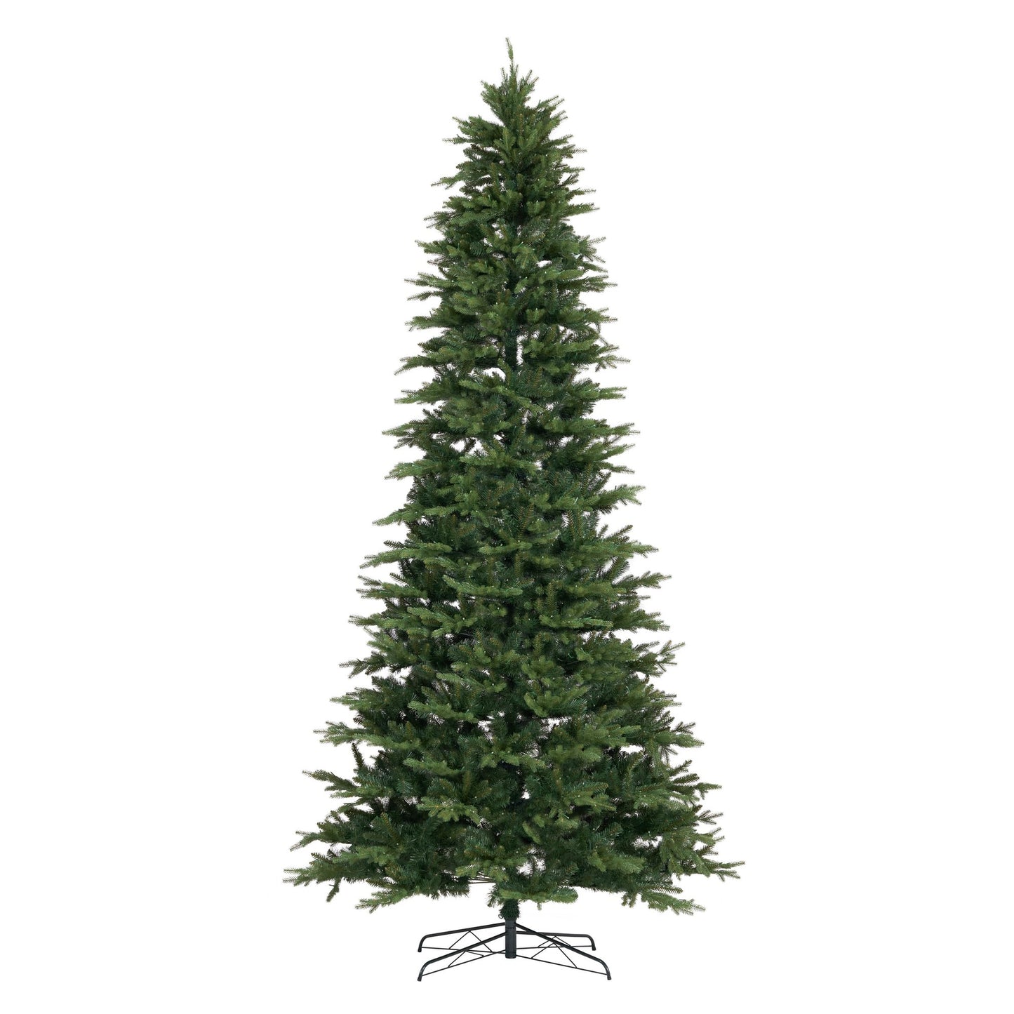 11ft. Belgium Fir Natural-Look Artificial Christmas Tree with 1250 Clear LED Lights and 4222 Bendable Branches