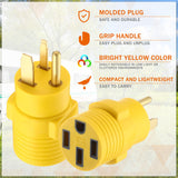 Kanayu EV Charger Adapter Compatible with NEMA 6-50P to 14-50R 50 Amp 3 Prong Welder Plug to 4 Prong Charging Connector, Welder Welding Dryer Charger Power Cord Adapter, EV use only, not for RV Kanayu