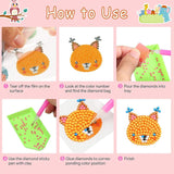 Viicoor 31PCS Dinosaurs Diamond Painting Sticker Kit, DIY Creative Diamond Art Sticker Craft by Numbers Kits Viicoor