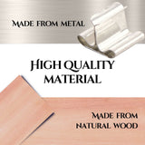 50PCS Wicks Wooden Set for Candles – 25PCS Candle Wicks with 25PCS Metal Base for Candlescience DIY Supplies YARRD