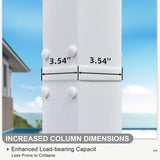 PURPLE LEAF 10' x 10' Outdoor Retractable Pergola Heavy-Duty Aluminum DIY White Pergola with Sun Shade Canopy Patio Modern Shelter for Garden Yard Deck Grape Trellis, Grey PURPLE LEAF