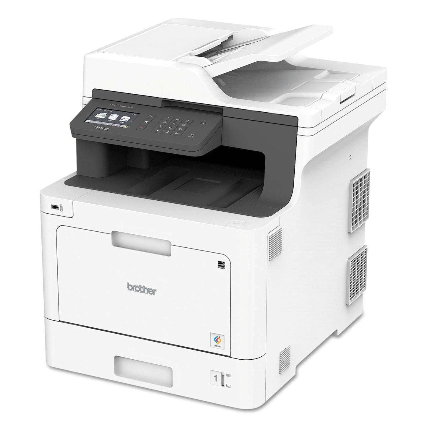 Brother Printer MFCL8610CDW Business Color Laser All-in-One with Duplex Printing and Wireless Networking, White, 21.2" x 17.1" x 20.7"