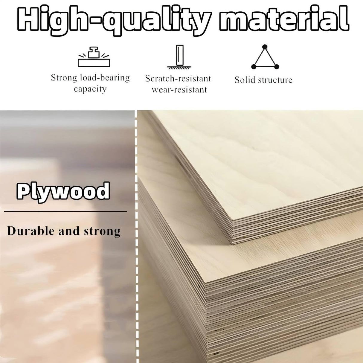 Reception Desk - Modern Front Desk with Hidden LED Lighting, Spacious Checkout Counter, Customizable Retail Counter, and Elegant Design for Office Reception or Waiting Areas (White & Wood, 108") ZGNBSD