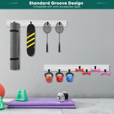 Alffun Slatwall Panels 6" H x 16" L, 3 Pack Garage Slat Wall Paneling, Heavy Duty Garage Wall Organizer with 4 Pack Slatwall Board End Caps, PVC White Alffun