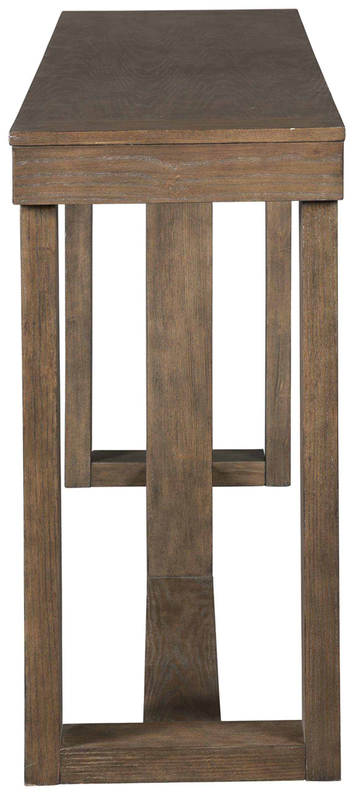 Signature Design by Ashley Cariton Contemporary Sofa Console Table, Grayish Brown - WoodArtSupply