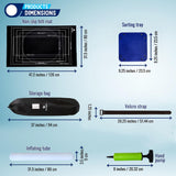 Gourbette Black 2000 Pieces Jigsaw Puzzle Mat Roll Up | Unique Design, Portable Puzzle Board for Adults & Kids, Stow and Go Puzzle Saver | Puzzle Keeper Storage Saver 2000 1500 1000 500 Piece Puzzles Gourbette