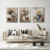 Diamond Art Kits for Adults Beginner, 3 Pack Rustic Farmhouse Daisy Painting Diamond Kits 5D Diamond Dots Gem Art Crafts with Tools Round Full Drill Funny Crafts for Home Wall Decor&Gift 12x16 inch Fairyland JinWenn