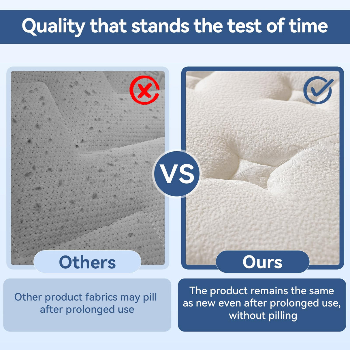 WUYOTRE 14 Inch Full Size Mattress, Cooling Memory Foam Mattresses in a Box with Independent Spring,Soft and Breathable Hybrid Mattresses,Back Pain Relief,CertiPUR-US,Medium WUYOTRE