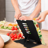 Metal Book Stand - Adjustable Book Holder for Reading (Full Black) Camelmother