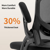 Drafting Chair, Ergonomic Standing Desk Chair with Flip-up Armrests, Tall Office Chair for Standing Desk, Counter Height Office Chairs with Footrest and Adjustable Lumbar Support Chairoyal