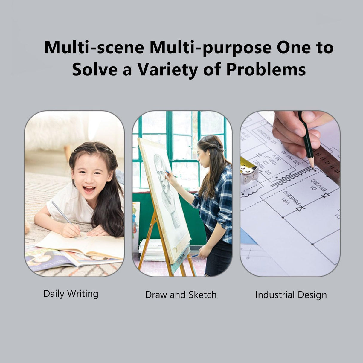 Electric Eraser Kit Automatic Pencil Eraser Battery Operated with 20 Eraser Refills Detailer Tool for Artists Sketching Pencils/Drafting Pencil/Graphite(Black) Walfront