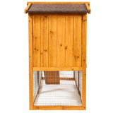 Ogrmar Chicken Coop Large Wooden Outdoor Bunny Rabbit Hutch Hen Cage with Ventilation Door, Removable Tray & Ramp Garden Backyard Pet House Chicken Nesting Box Ogrmar