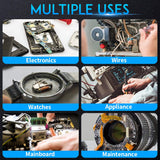 TOAUTO DS90 Soldering Station-°F & °C Dual Digital Display Soldering Iron Station Kit,90W Soldering Iron,302℉- 842℉ Temperature, Anti-Static & Grounding Wire, Auto Standby & Sleep,5 Solder Tips, Blue TOAUTO