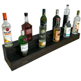 Tiered Bottle Shelf | 2 Tier Liquor Bottle Display | Bar Organization | Display Shelf | Wine Shelf | Bar Display | Kitchen Counter Shelf (30", Black) RBD Home