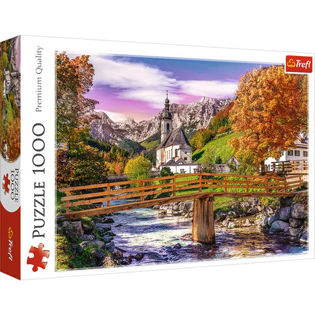 Trefl Autumn Bavaria 1000 Piece Jigsaw Puzzle Red 27"x19" Print, DIY Puzzle, Creative Fun, Classic Puzzle for Adults and Children from 12 Years Old Trefl