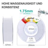 YXPOLYER TPU Filament 1.75mm 1kg 2.2lbs Soft Flexible Filament TPU 95A, 3D Printing Filament with PC Transparent Spool for Most 3D Printers and Industrial-Grade Functional Prints yxpolyer