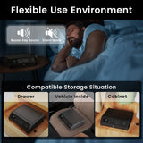 WodPeace Gun Safe for Pistols,Biometric Gun Safe,Fast Access Handgun Lock with Internal Light, Multi-Info Display Screen,Silent Mode,Fingerprint/PIN Code/KEY,Smart Box for Bedside Nightstand Car wodpeace