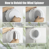 WindMage 6 Pack 8inch Sublimation Wind Spinner Blanks 3D Aluminum Metal Wind Sculpture Kinetic Spinners for Yard and Garden Indoor Art Ornaments Hanging Decoration (Classics) WindMage