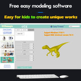 FDM Mini 3D Printer for Beginners, Smoothly Printing High Accuracy Mini 3D Printer with Uniform Heating, Quick Assembly, Easy for Kids (US Plug) Bewinner