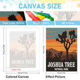 6 Pack Paint by Numbers Kit for Adults Beginners - 10x14 Inch National Park Adult Paint by Number Kits on Canvas, DIY Acrylic Oil Number Painting Kits for Adults, Perfect for Gift Home Decor Offito