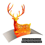 TMYPN Resin 3D Printer Build Plate for Phrozen Sonic XL 4K / Sonic Mighty 4K, 2pcs Flexible Spring Steel Sheet and 1pcs Magnetic Base for 200 x 125mm 3D Printer Platform TMYPN