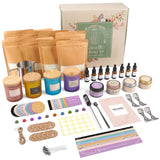 Candle Making Kit for Adults: Soy Wax Candle Making Supplies DIY Crafts Chrismas Stocking Stuffer for Adults Women Teens Beginners Starter Couples Activity Kit, Homemade Crafting White Elephant Gifts CAREVER