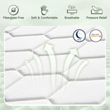 QUENSIYE Queen Mattress, 14 Inch Ultra Comfort Hybrid Foam Queen Size Mattresses with Independent Pocket Springs Mattress in a Box Pressure Relief & Supportive, Medium Firm QUENSIYE