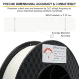 RepRapper PVA Filament 1.75mm for 3D Printer, Water Soluble Filament Commonly Used as Support Material, 0.5kg Natural Color RepRapper