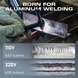 Sunstac 250A AC/DC Aluminum TIG Welder with Pulse, 110V/220V Dual Voltage TIG Welding Machine with DC TIG/AC TIG/Pulse TIG/SPOT TIG/Stick Sunstac