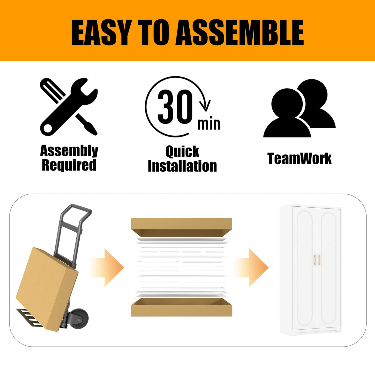 Metal Storage Cabinet with 4 Adjustable Shelves, 71" Tall Kitchen Storage Cabinet with Gold Handles, White Pantry Cabinets, Storage Cabinets for Home Office, Living Room, Hallway - Assembly Required MetalMax