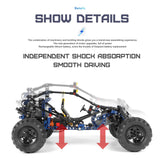 Mould King RC Off-Road Building Car Toys, 515 Pieces Building Blocks Lightning Climbing Car Model with Motors (Remote Control and APP Control), Intelligent Building Kits for Boys Mould King