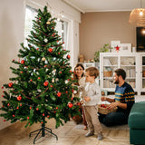 GothicBride Christmas Tree Stand - 40cm Portable Iron Metal Base for 0.5"-1.57" Pole, Foldable Universal Stand for Xmas Trees GothicBride